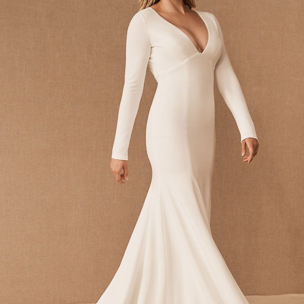 BHLDN Jenny Yoo Karina Wedding Gown Size 4 - Picture 10 of 13